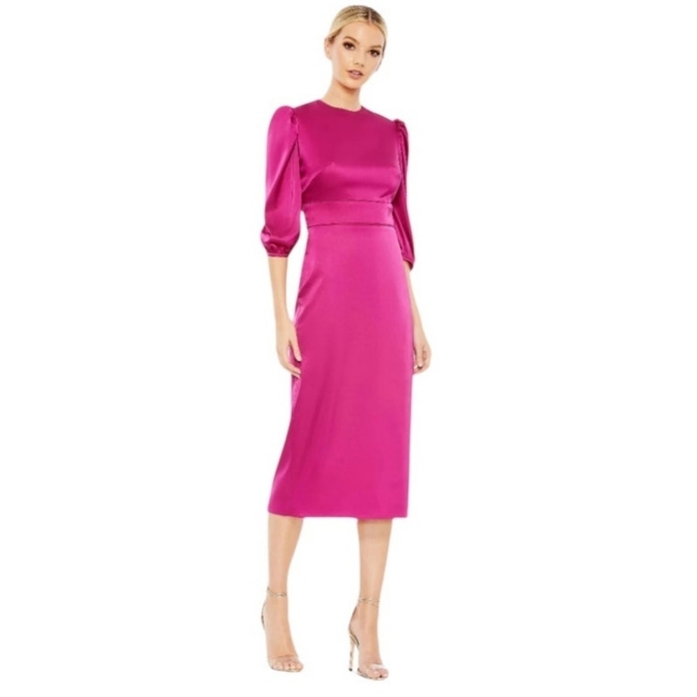 Ieena For Mac Duggal Satin Dress Size 18 BNWT
